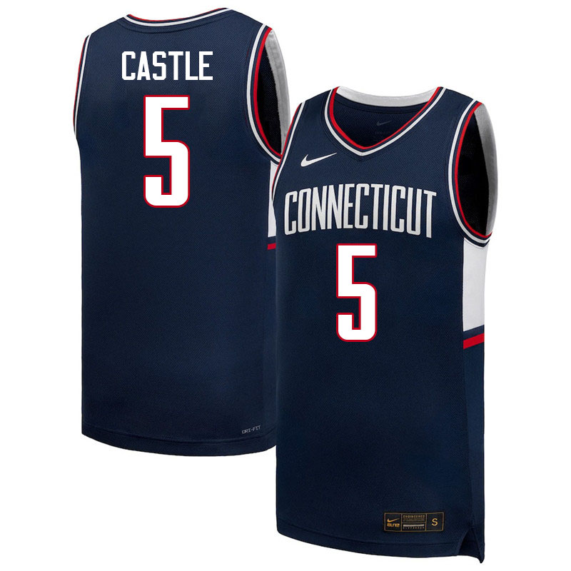 Uconn Huskies #5 Stephon Castle College Basketball Jerseys,Uniforms-Retro Navy